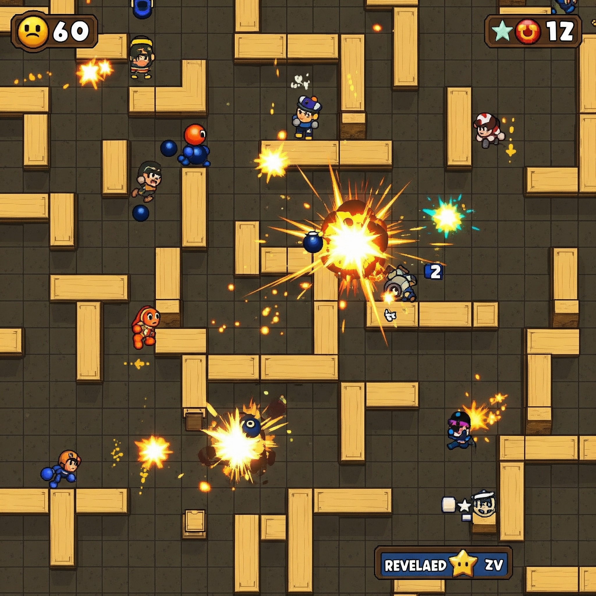 Skjermbilde av Bomberman spill